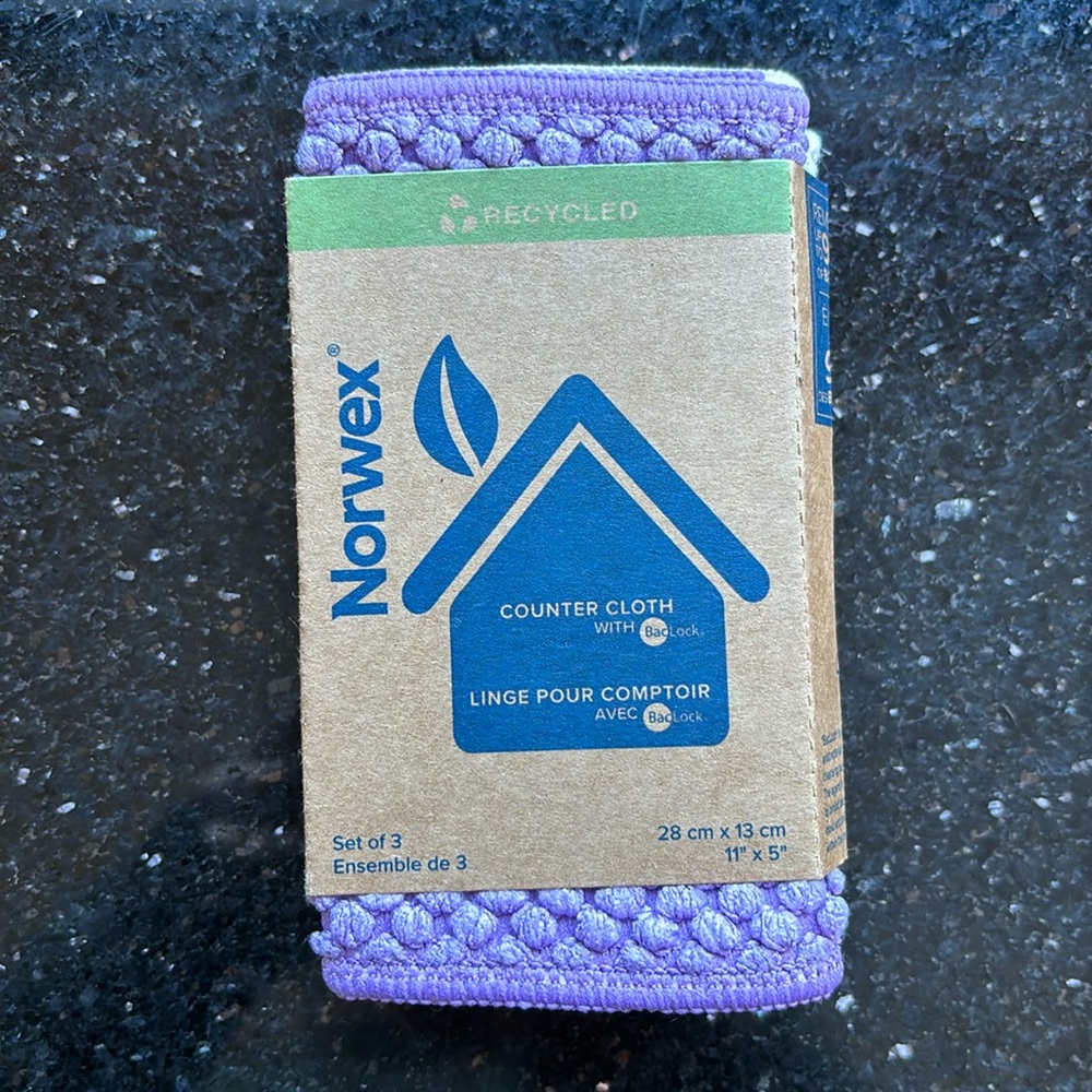 Brand new set of 3 Norwex Counter Cloths